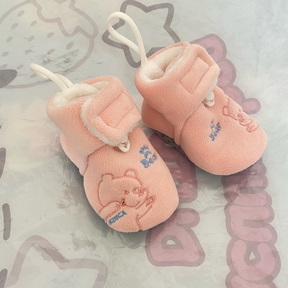 Cozy Pink Kids Booties